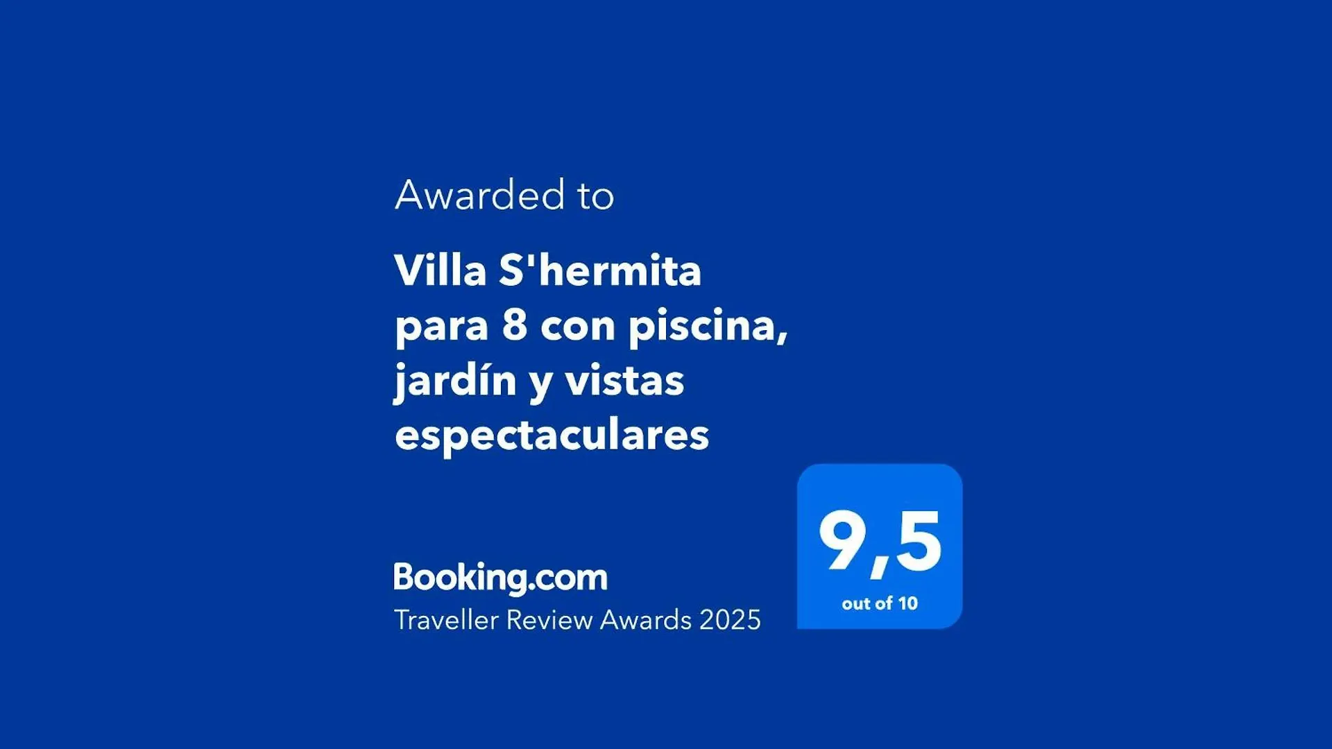 Villa S'hermita para 8 con piscina, jardín y vistas espectaculares Inca